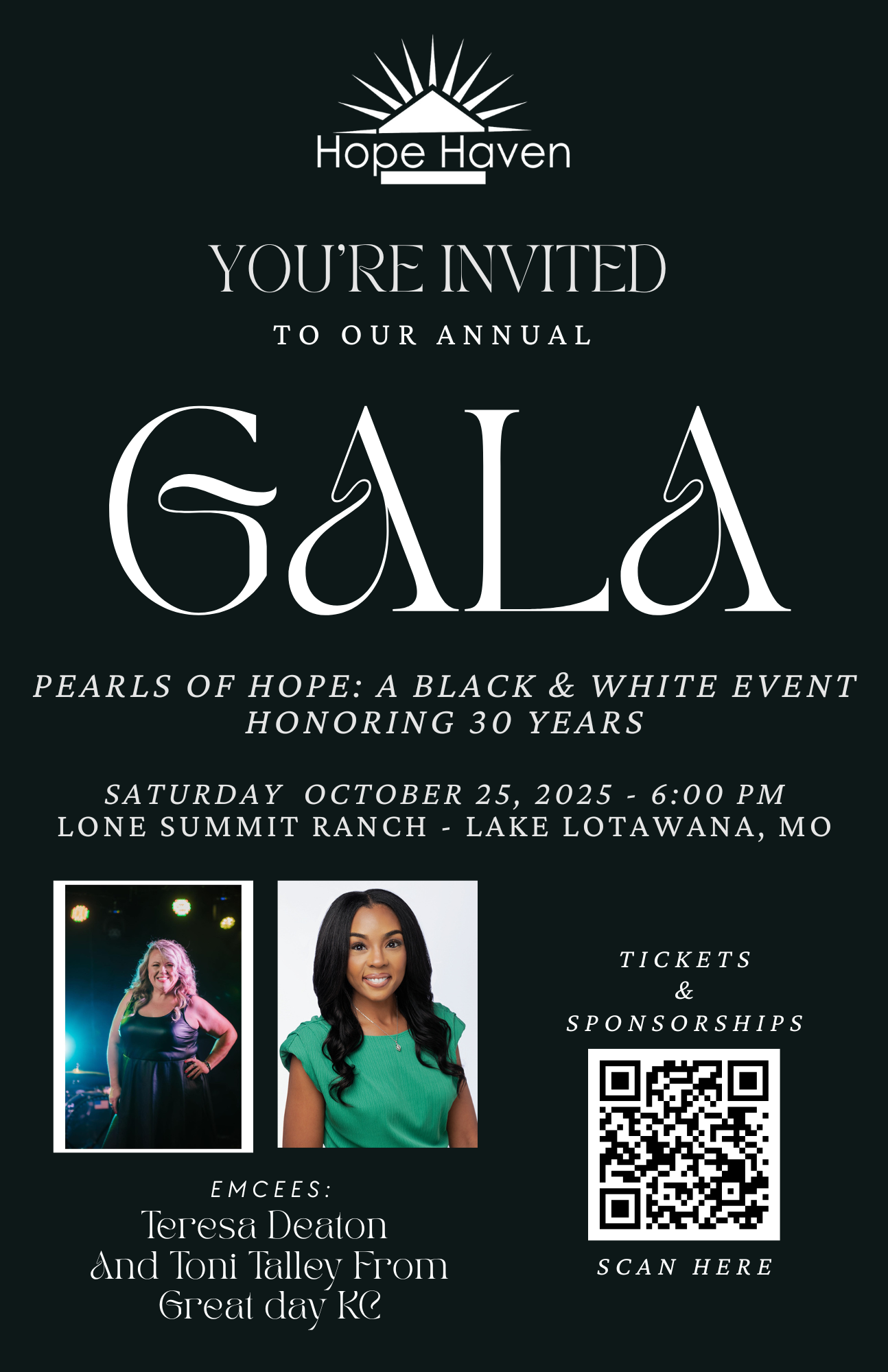 Pearls of Hope Gala Invite